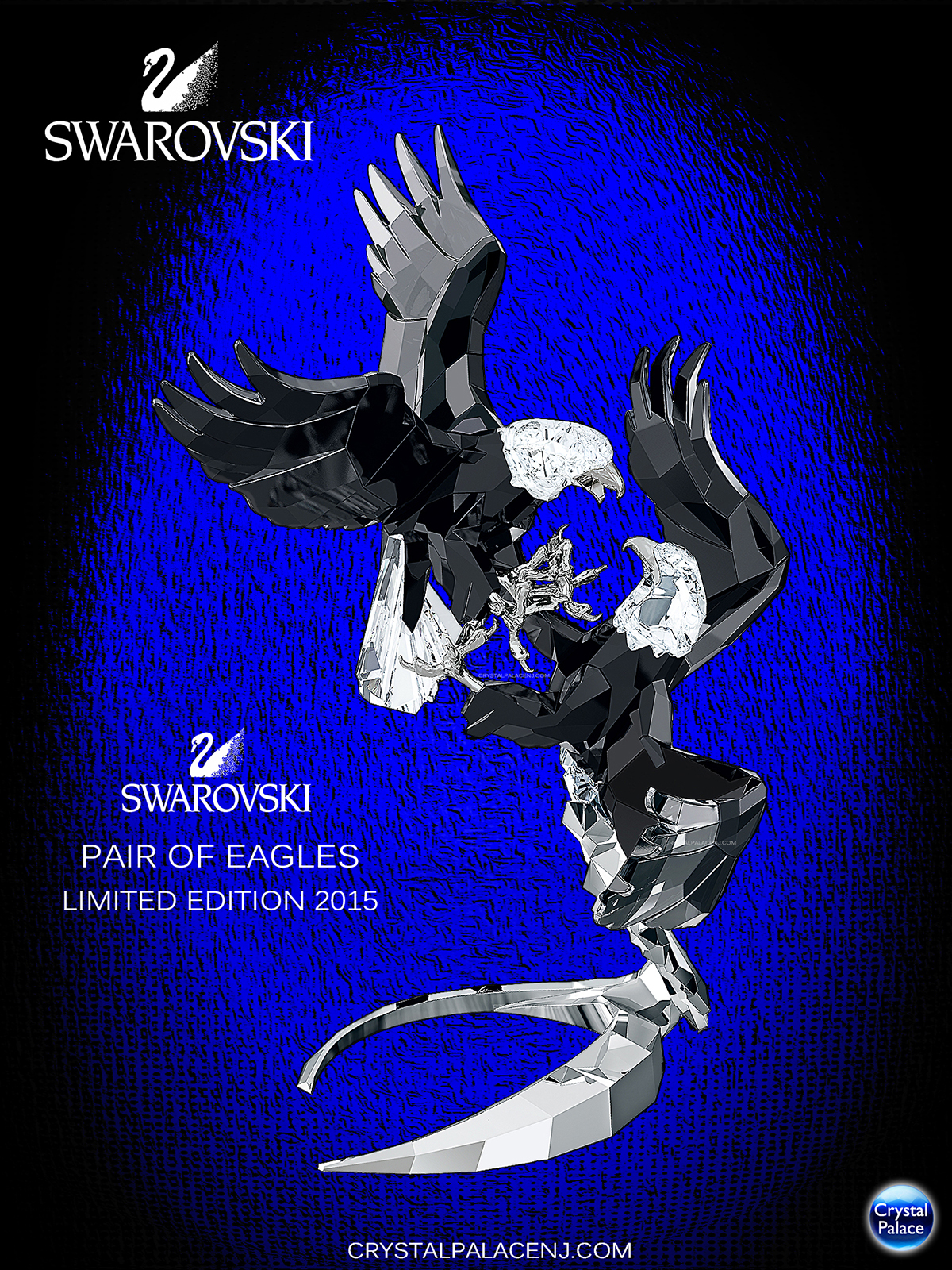 5063130 Swarovski Pair of Eagles Limited Edition 2015, 120th Anniversary Eagles